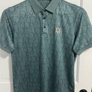 Men's Green dior Polo Shirt